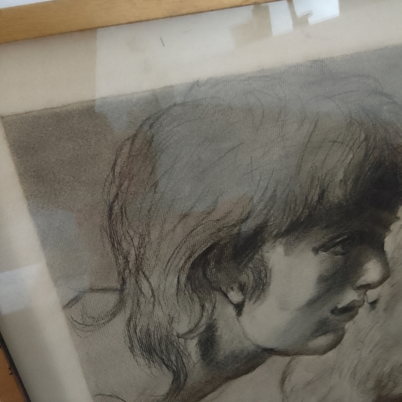 Large Antique Raphael study original sketch - Picture 4 of 7